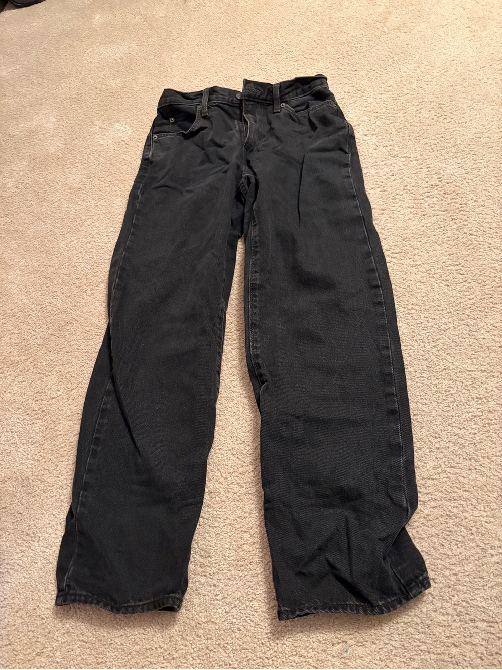 Levi's Black Straight Leg Jeans